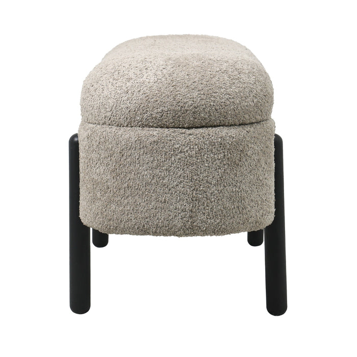 Giga Meubel - Opbergbank Taupe Stof|Textiel - 108x41x48cm