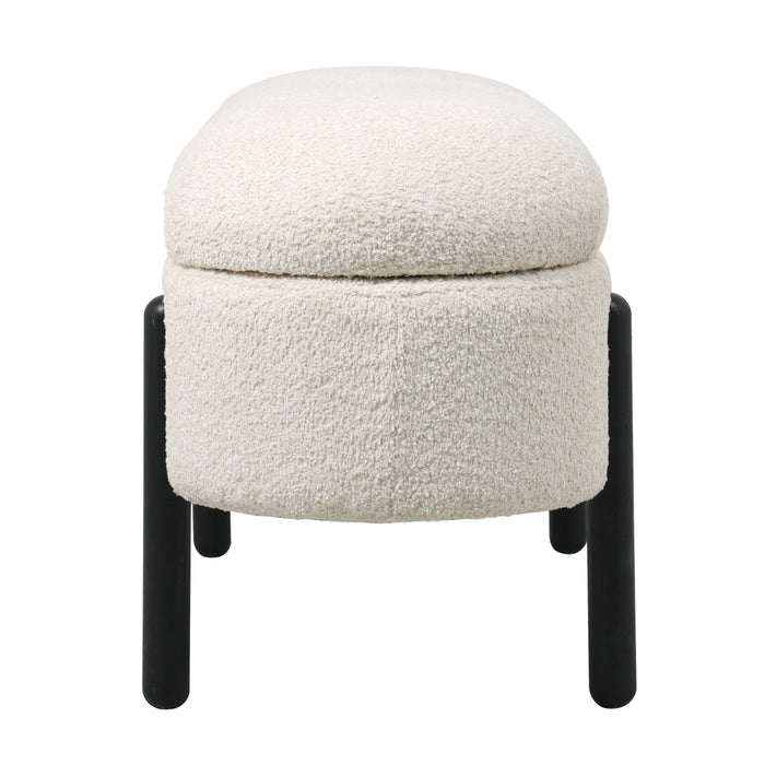 Giga Meubel - Opbergbank Beige Stof|Textiel - 108x41x48cm