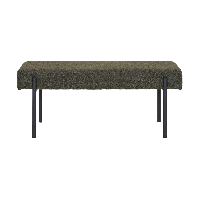 Artichok Marianna Bouclé Stoffen Bankje Donkergroen