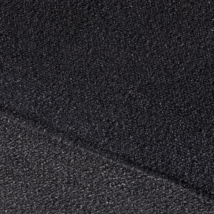 Nest living Arno Rechthoekige Bouclé Poef Zwart