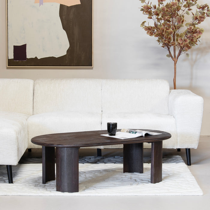 Giga Meubel - Salontafel Maikel Donkerbruin 120cm Mangohout