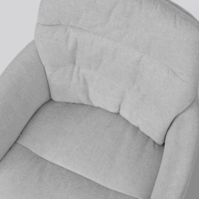 Nolon Nora-Mia Eetkamerstoelen Set van 2 - Grijs - Wit Onderstel