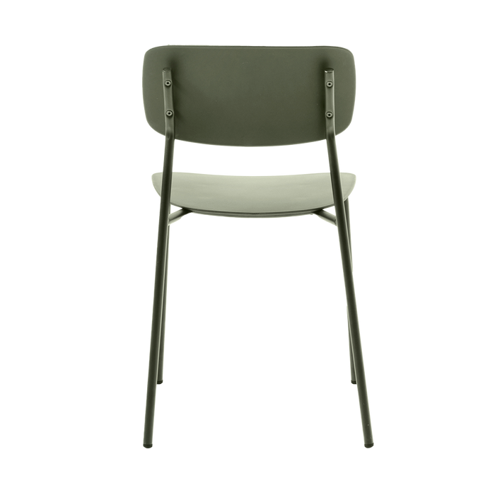 Olivine Julan Kunststof Eetkamerstoel Olijfgroen
