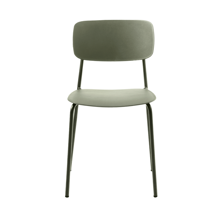 Olivine Julan Kunststof Eetkamerstoel Olijfgroen
