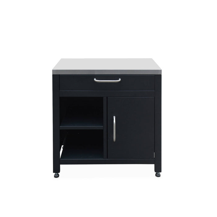 sweeek - Stalen buitenkeuken 1 lade en 1 deur, 80 cm breed