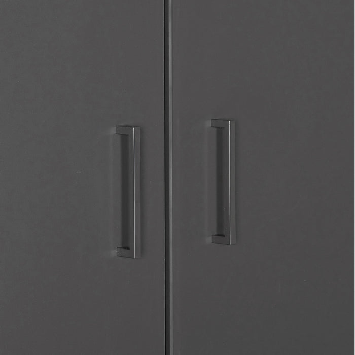 Kledingkast Stolpen - Antraciet|Grijs|Zwart - Spaanplaat