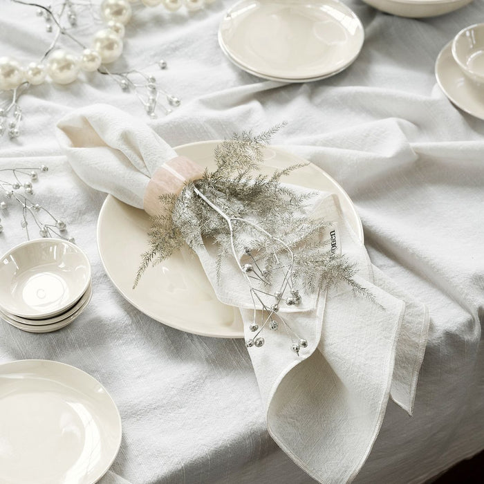 vtwonen Gebaksbordjes - Porselein - Parelmoer - Set van 4 - 12cm