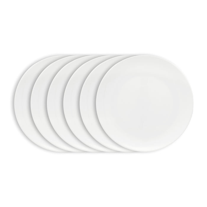 vtwonen Dinerborden - Serviesset - Wit - Bordenset van 6 - 25.5cm