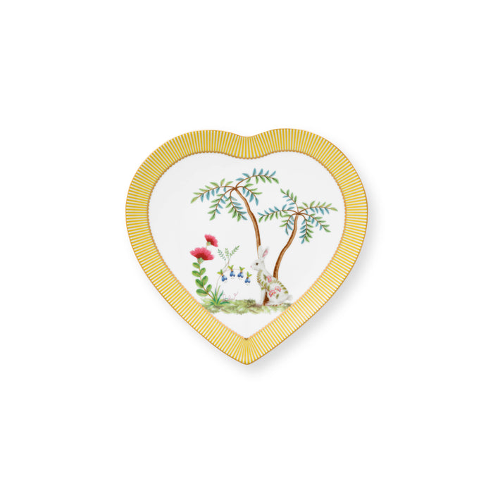 Pip Studio La Majorelle Hartvormige Borden - Geel - 21.5cm - Set van 2