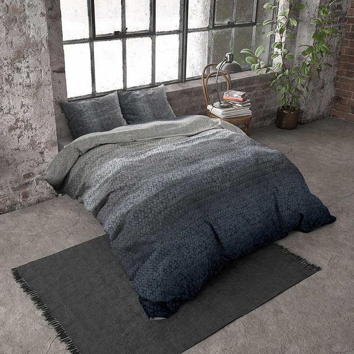 Dreamhouse Flanel Dekbedovertrek Gradient Blue-200x200|220