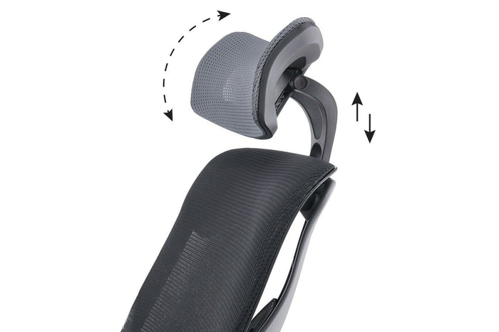 Feel Home - Ergonomische Bureaustoel Verstelbaar - Zwart|Grijs