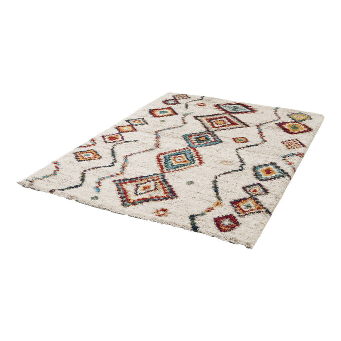 sweeek - Interieurtapijt, Berber-stijl, crèmekleurig en veelkleurig