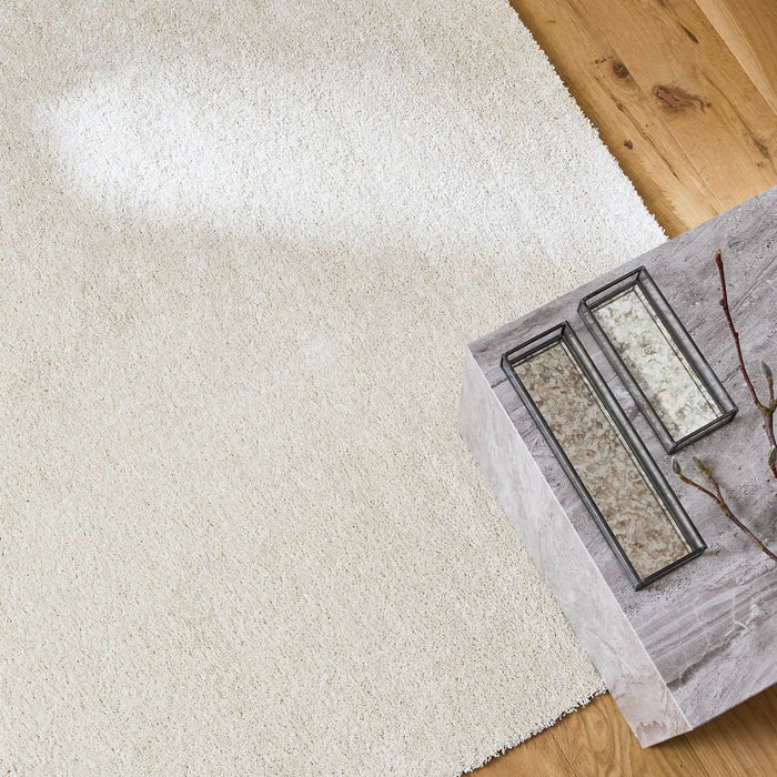 sweeek - Crèmekleurig interieurtapijt in velours