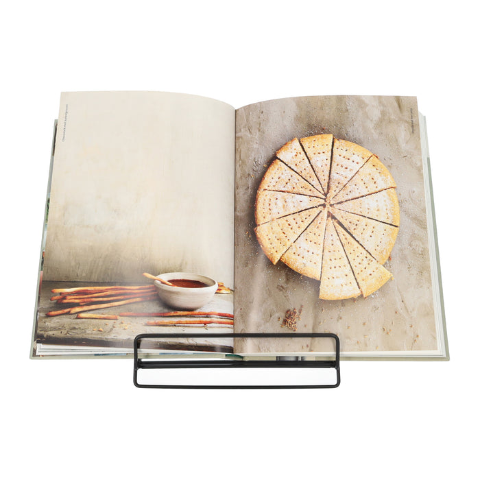 QUVIO Boekenstandaard - 20 x 20 x 21 cm - Metaal - Zwart