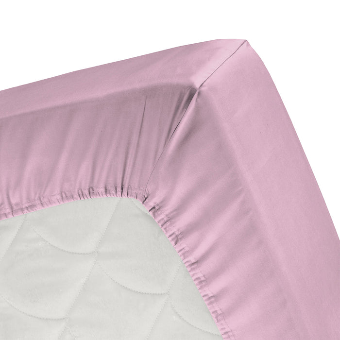 Cinderella topper hoeslaken (tot 15cm) - Katoen - 90x200cm - Roze