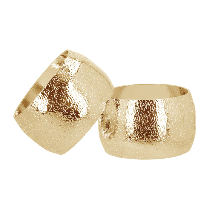 QUVIO Servetringen - set van 4 - Goud