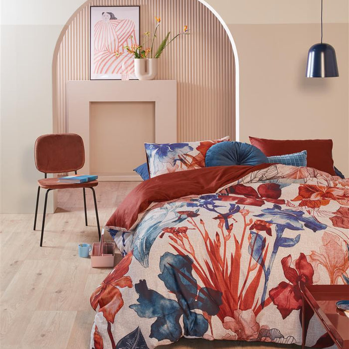 Beddinghouse Iris Field Dekbedovertrek - 260x200|220 - Rood