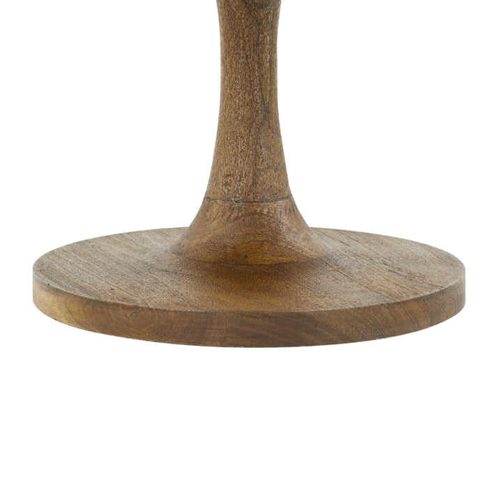 Light&living Salontafel Ø70x40 cm BICABA hout mat donker bruin