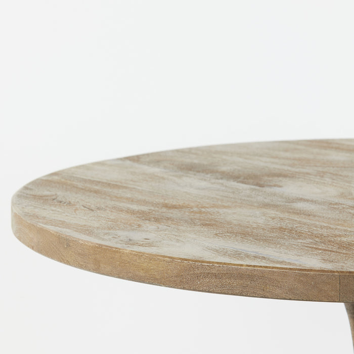 Light&living Salontafel Ø70x40 cm BICABA hout mat donker bruin