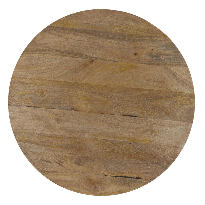 Light&living Salontafel Ø70x40 cm BICABA hout mat donker bruin