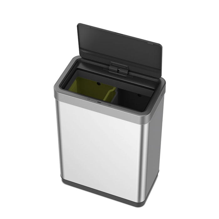 EKO Mirage X Sensor Recycler Bin 2x20 liter - RVS - Mat
