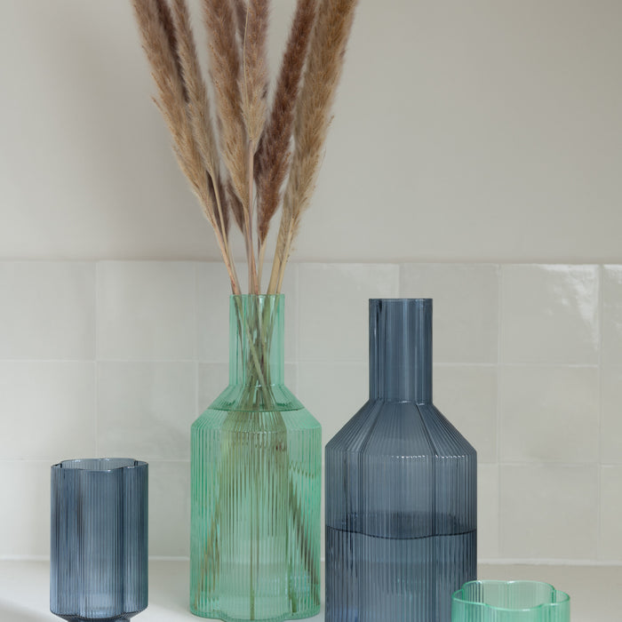 J-Line droogbloemen - Bundel Pennisetum - gedroogd gras - bruin