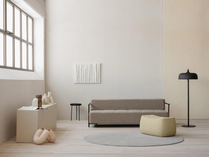 Row circular vloerkleed Ø200 donkergroen