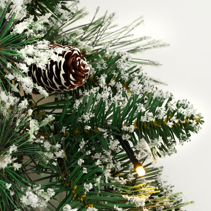 Black Box Trees Vandans Guirlande met LED - L180 cm - Groen Frosted