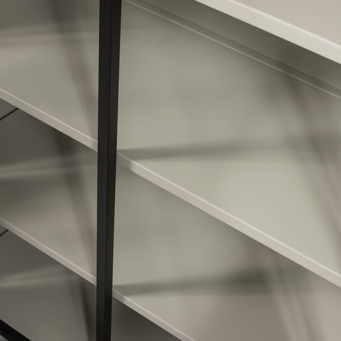 WOOOD 2-deurs vitrinekast XL Exhibit - Metaal - Zwart - 200x99x44 cm