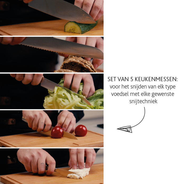 Kitchen Knives Copenhagen, set of 5