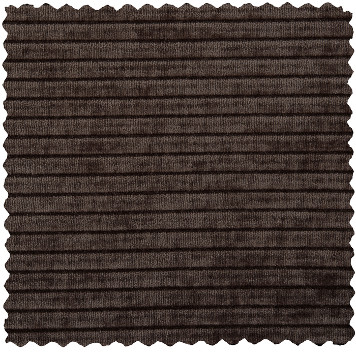 WOOOD Mojo Hoekbank Links - Ribstof - Bruin - 74x310x230