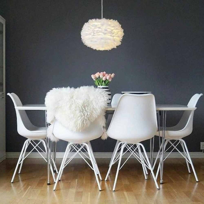 Umage Eos Mini hanglamp white - met koordset zwart - Ø 35 cm