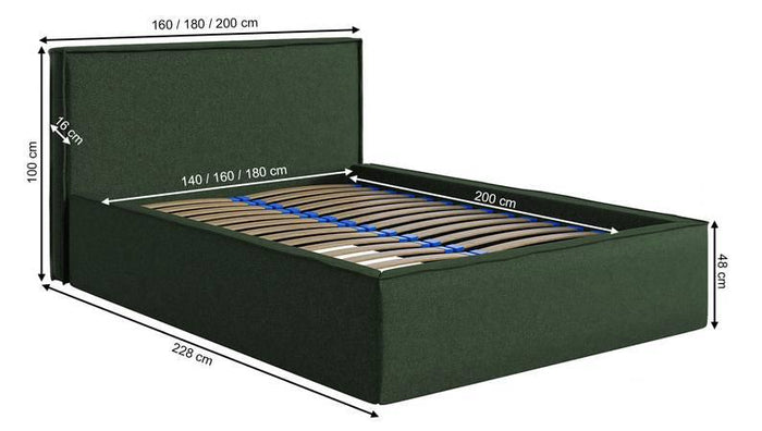 NADUVI Collection Bedframe Sera met opbergvak