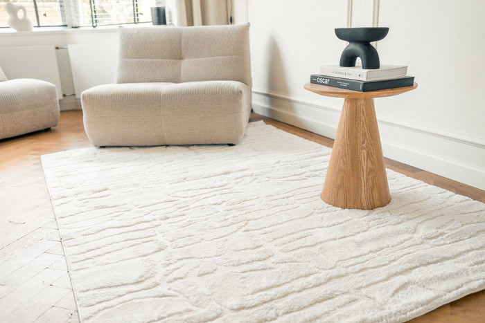 Interieur05 Scandinavisch vloerkleed Bjorn creme|wit - 160 x 235 cm