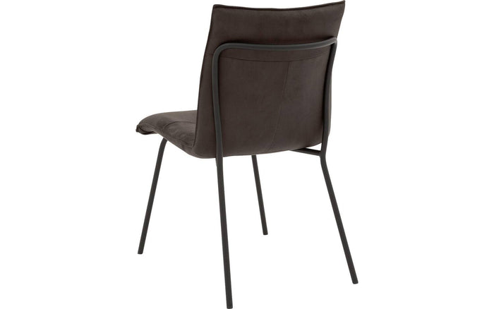 Goossens Eetkamerstoel Milan - Leder zonder armleuning