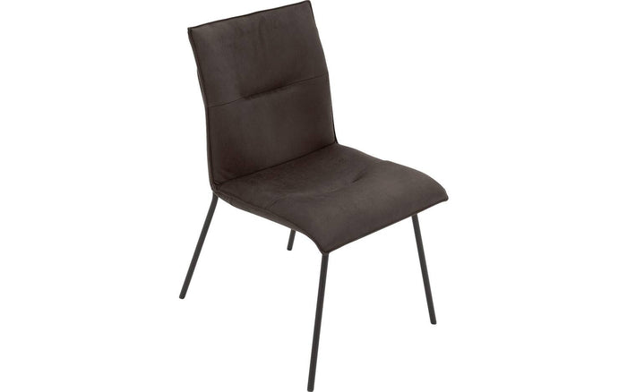 Goossens Eetkamerstoel Milan - Leder zonder armleuning