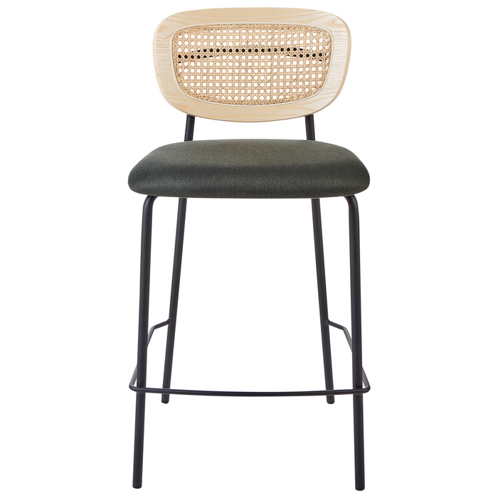 Beliani - MAYETTA - Barkruk set van 2 - Donkergroen - Polyester