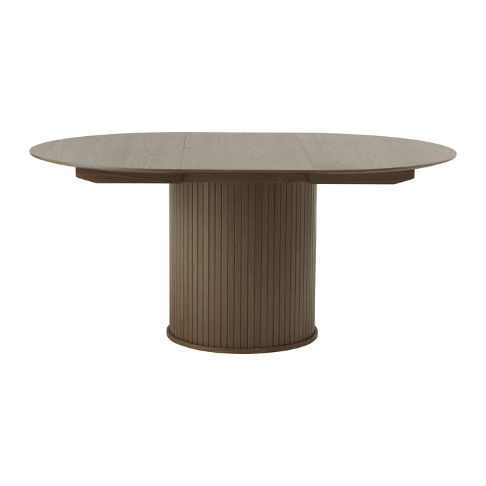 by fonQ Alon Eettafel Uitschuifbaar Rond 120/167 x 120 cm - Smoked Eiken