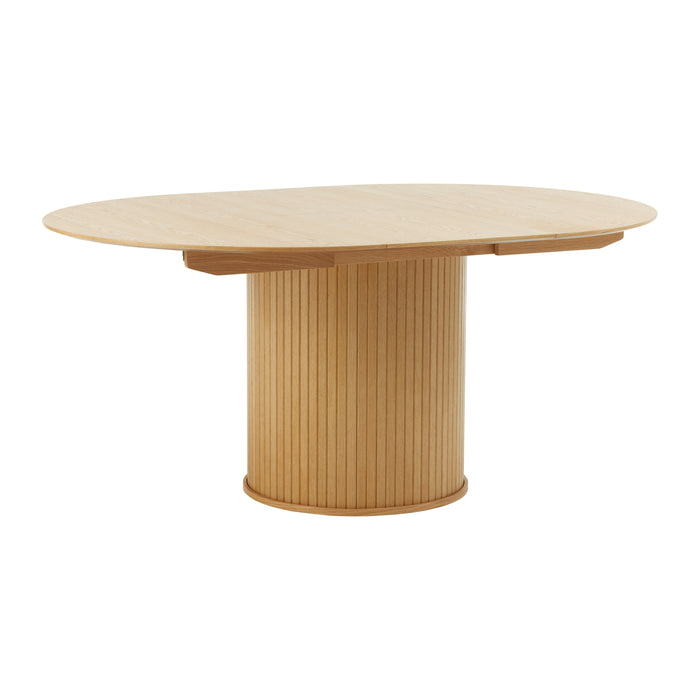 by fonQ Alon Eettafel Uitschuifbaar Rond 120/167 x 120 cm - Naturel Eiken