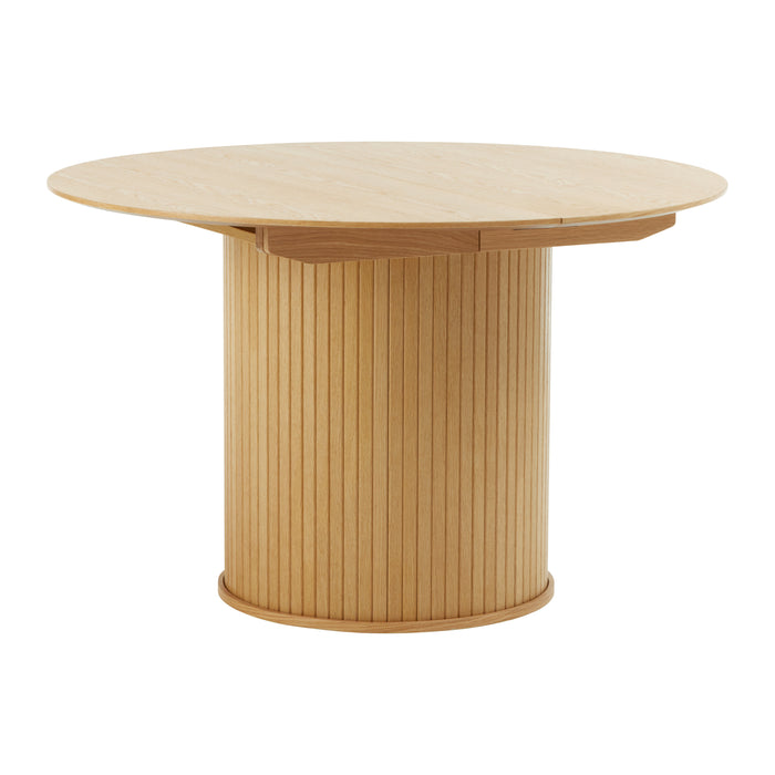 by fonQ Alon Eettafel Uitschuifbaar Rond 120/167 x 120 cm - Naturel Eiken