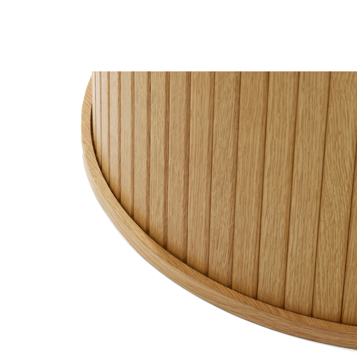 by fonQ Alon Eettafel Uitschuifbaar Rond 120/167 x 120 cm - Naturel Eiken