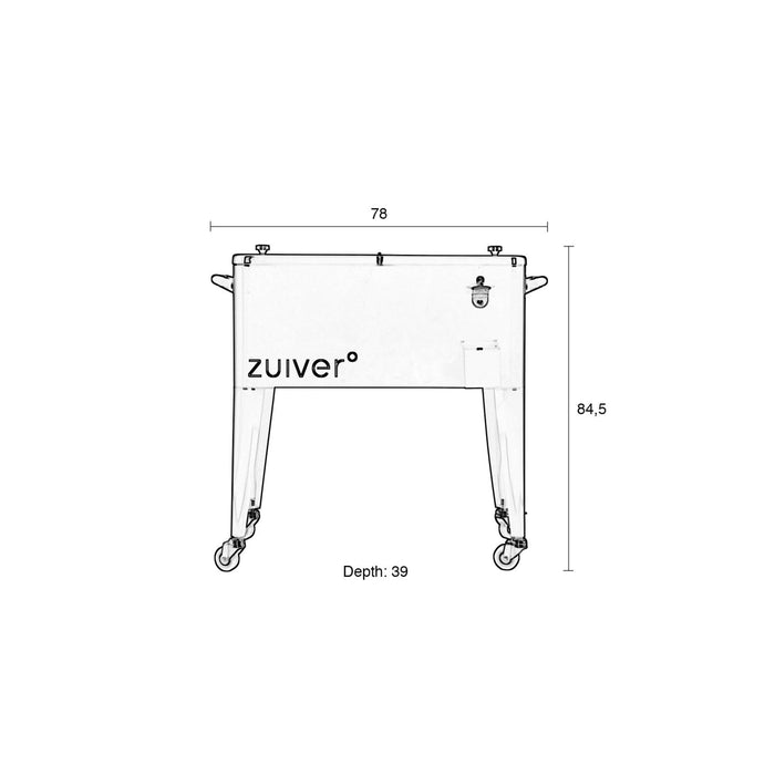 Zuiver Cooler Be Cool Koelbox| Koelwagen Tuin Groen