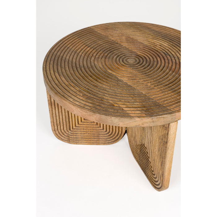 Housecraft Living Maeze Salontafel Hout Rond 60 cm - Bruin