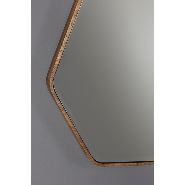 Dutchbone Bryn Spiegel| Wandspiegel Asymmetrische vorm Hout - Bruin