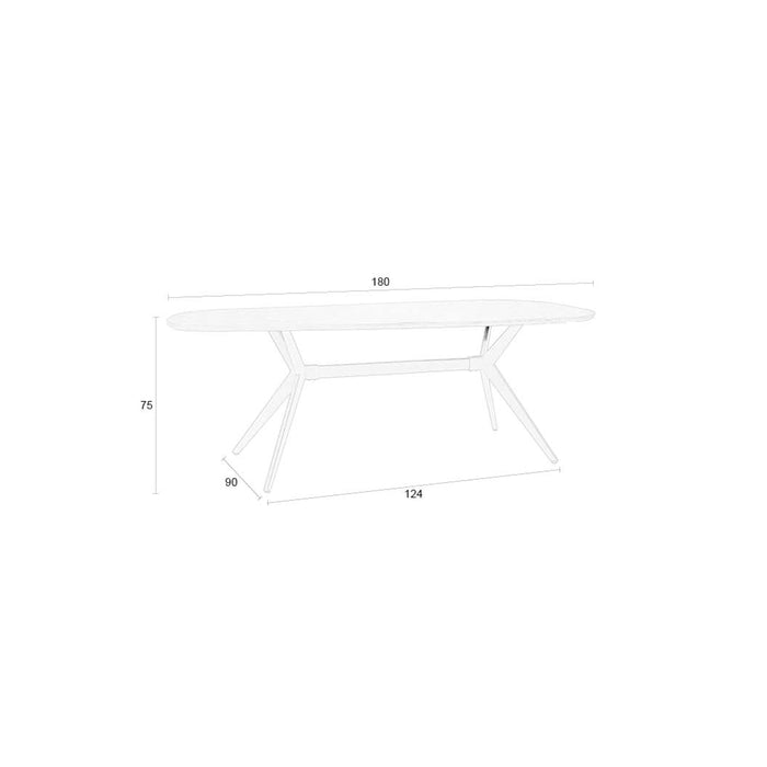 Housecraft Living Chase Tafel Organisch Rechthoek - Beige