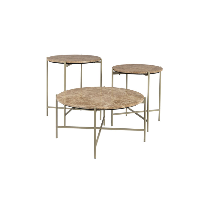 Housecraft Living Tooz bijzettafel Rond 40 cm Marmer Beige