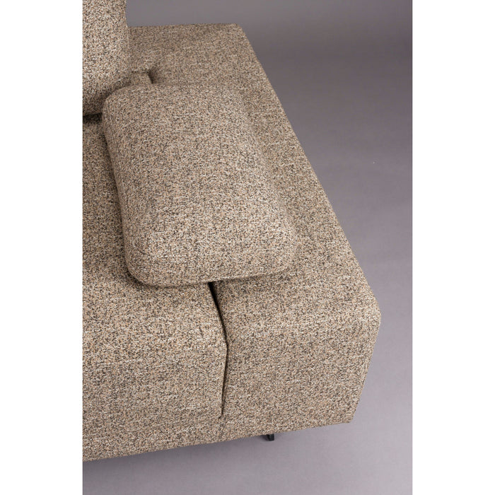 Dutchbone Shelly 3-zitsbank Links Chaise Longue Beige