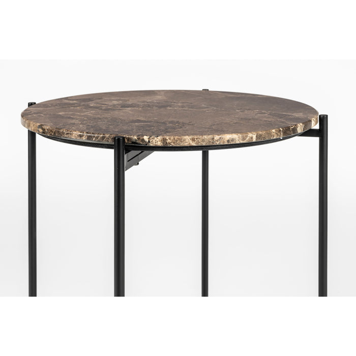 Housecraft Living Tooz bijzettafel Rond 45 cm Marmer Bruin