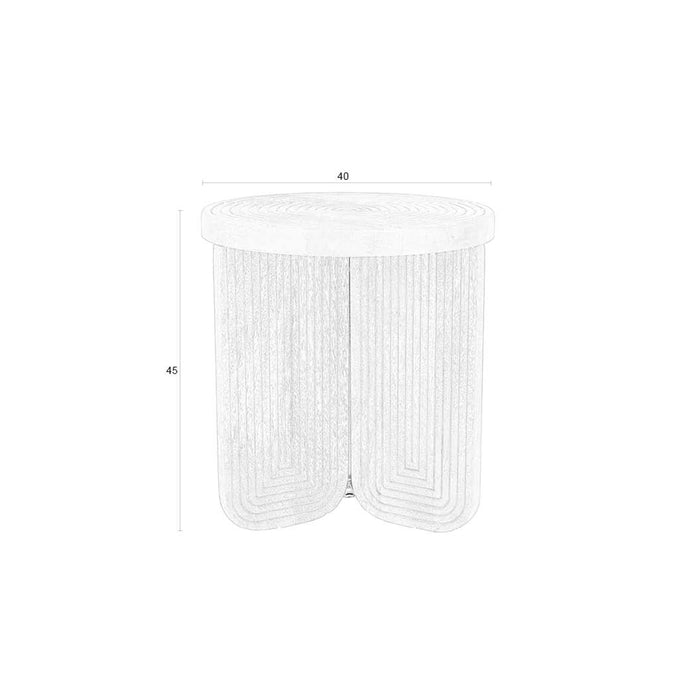 Housecraft Living Maeze Bijzettafel Hout Rond 40 cm - Bruin