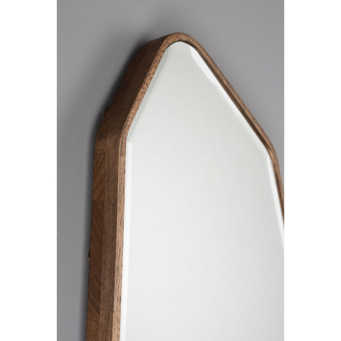 Dutchbone Basil Spiegel| Wandspiegel Asymmetrische vorm Hout - Bruin